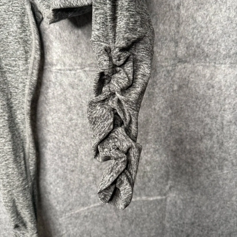 Beyond Yoga‎ Gray Heathered Spacedye Essential Ruched Leggings- Sz L